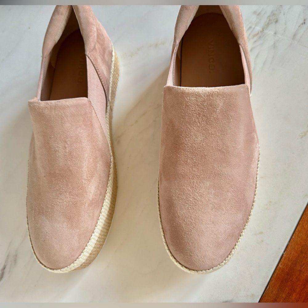 NEW ViNCE Wilden Flatform Suede Espadrille Sneakers Women's Slip-On Size 8 NWOT - Picture 6 of 14